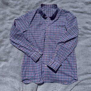 Vineyard Vines Blue and Red Plaid Men's Shirt